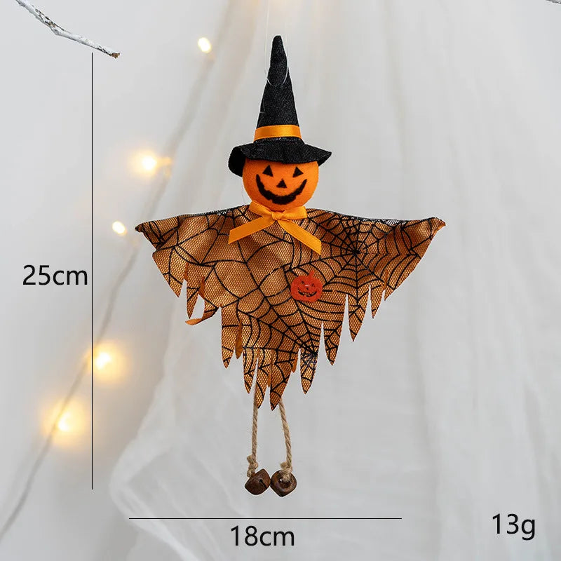 Halloween Decorative Pendant Ghost Festival Pumpkin Witch Pendant Bar Haunted House Layout Props Happy Helloween Party Decor