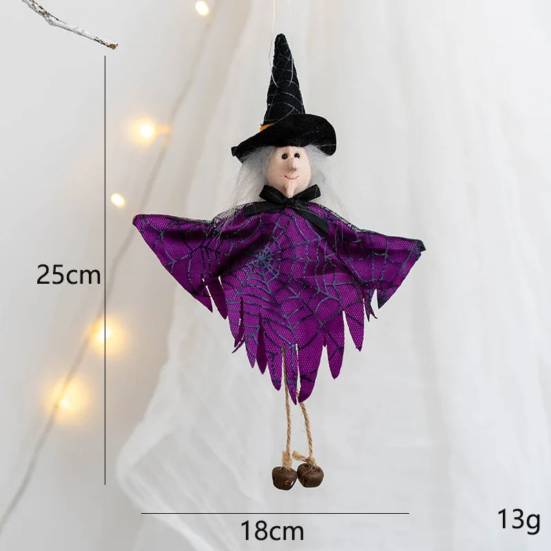 Halloween Decorative Pendant Ghost Festival Pumpkin Witch Pendant Bar Haunted House Layout Props Happy Helloween Party Decor