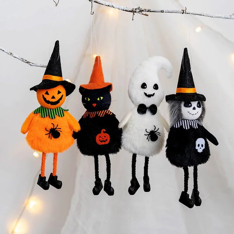 Halloween Decorative Pendant Ghost Festival Pumpkin Witch Pendant Bar Haunted House Layout Props Happy Helloween Party Decor