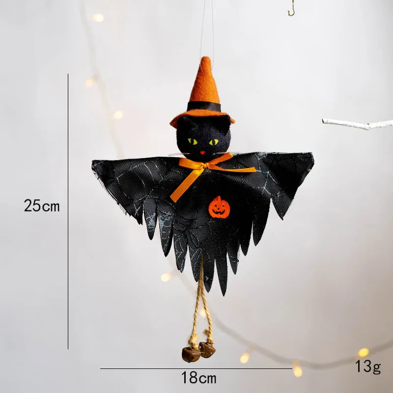 Halloween Decorative Pendant Ghost Festival Pumpkin Witch Pendant Bar Haunted House Layout Props Happy Helloween Party Decor